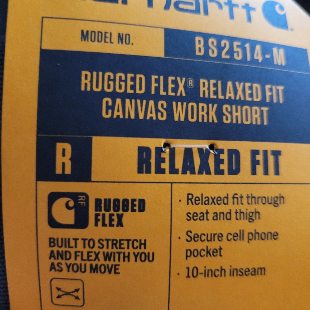 New! Carhartt Mens Relaxed Fit shorts - Picture 3 of 3
